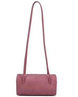 Faune Mie Nubuck Shoulder Bag - Pink