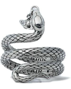 Vivienne Westwood Bague Albane À Design Serpent - Blanc