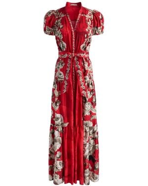Alice + Olivia Cora Maxi Dress - Red