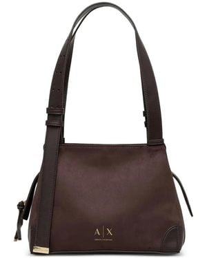 ARMANI EXCHANGE Shopper Met Logoprint - Bruin
