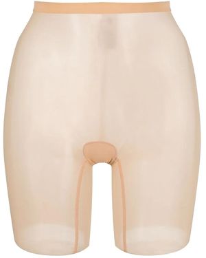 Wolford Pantalones Cortos De Malla - Neutro