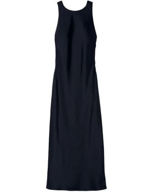 Claudie Pierlot オープンバック サテンマキシドレス - ブルー