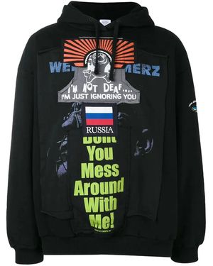 Vetements Graphic Hoodie - Black