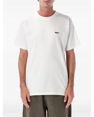Obey Earth Crisis Graphic-Print T-Shirt - White