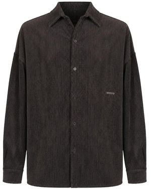 Societe Anonyme Corduroy Long-Sleeve Overshirt - Black