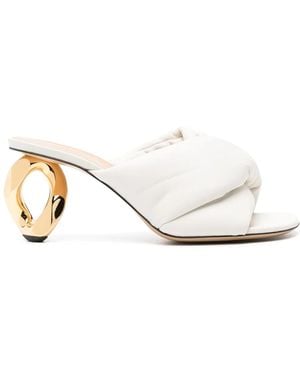 JW Anderson Chain Heel Sandals - White