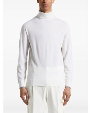 Peserico Pullover mit rundem Ausschnitt - Weiß