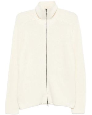 Tagliatore Zip-Up Sweater - White