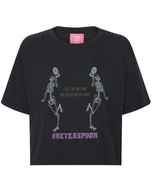 One Teaspoon Printed T-Shirt - Black