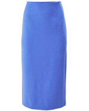 Carolina Herrera Pencil Skirt - Blue