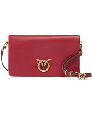 Pinko Bolso De Hombro Love Birds Pequeño - Rojo