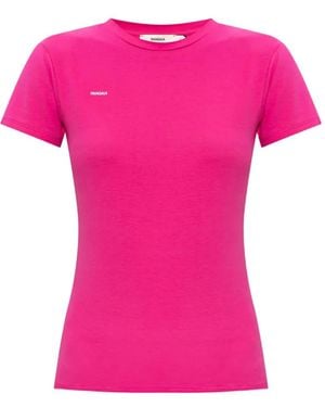 PANGAIA Logo-Print T-Shirt - Pink
