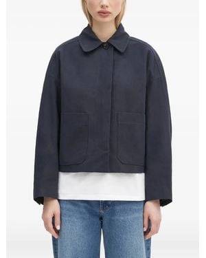 A.P.C. Patch-Pocket Cropped Jacket - Blue