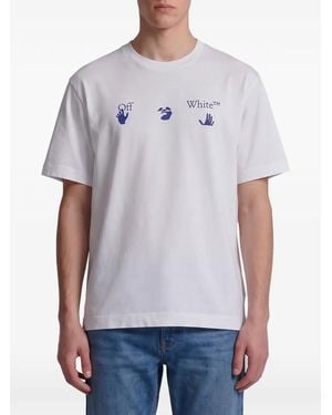 Off-White c/o Virgil Abloh Bacco Arrow Skate Cotton T-Shirt - White