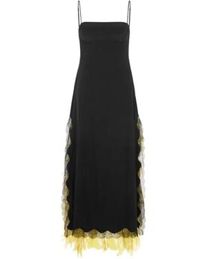 16Arlington Lace-Trim Midi Dress - White