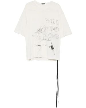 Ann Demeulemeester Aga T-Shirt - White