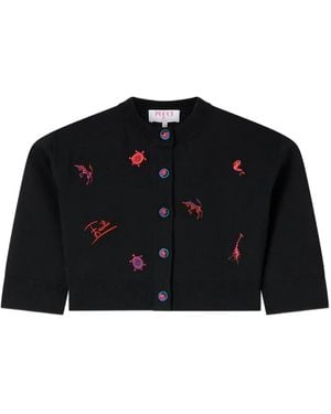 PUCCI Cardigan Mit Stickerei - Schwarz