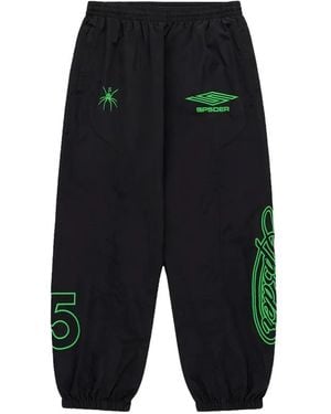 Sp5der Script Warm Up Track Pants - Black