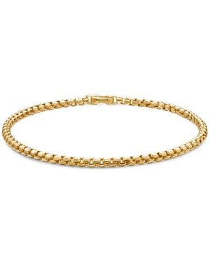 David Yurman 18Kt Dy Bel Aire Box Chain Bracelet (2.7Mm) - Metallic
