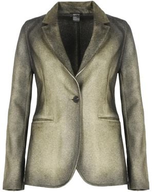 Avant Toi Notched-Lapels Single-Breasted Jacket - Green