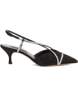 Casadei 50Mm Starsway Court Shoes - Black
