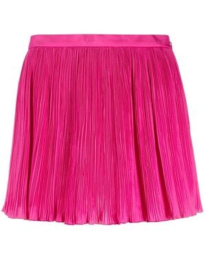 RED Valentino Flared Pleated Shorts - Pink