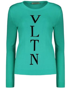 Valentino Garavani Vltn Intarsia Jumper - Green