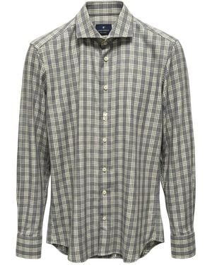 BASTONCINO Plaid Shirt - Grey