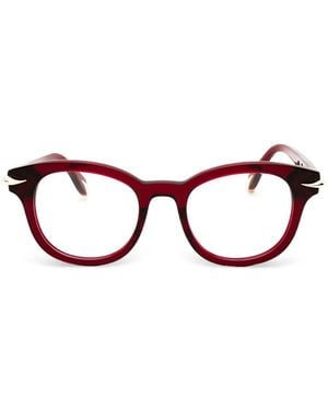 Roberto Cavalli Brille Mit Rundem Gestell - Rot