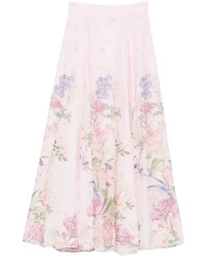 Charo Ruiz Floral-Print Maxi Skirt - Pink