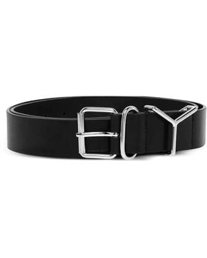 Y. Project Y-Buckle Belt - White