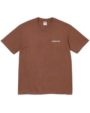 Supreme Loog-print T-shirt - Brown