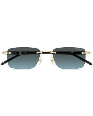 Montblanc Squar-Frame Sunglasses - Green