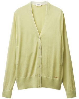 Versace Wool Knit Cardigan - Green