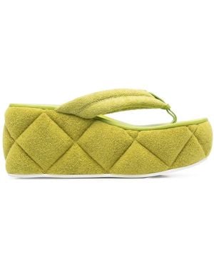 Le Silla Square Wedge Sandals - Yellow