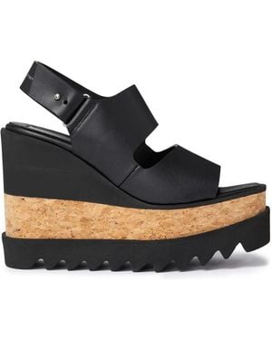Stella McCartney スニーク エリス ウェッジサンダル - ブラック