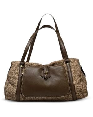 Borbonese Printed Shoulder Bag - Brown