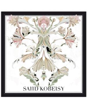 Saiid Kobeisy Medium Floral Scarf - White
