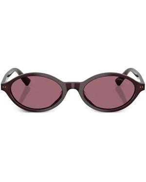 Jimmy Choo Gafas De Sol Con Montura Oval - Rosa