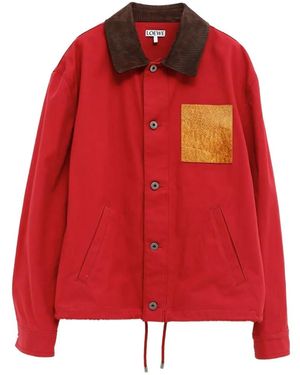 Loewe Anagram-Patch Jacket - Red