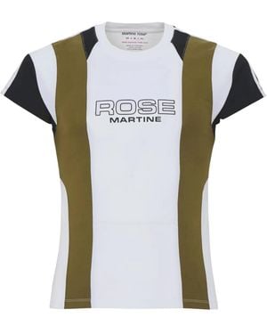 Martine Rose Shrunken パネル Tシャツ - グリーン