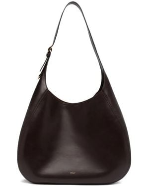 Bally Large Althea Leather Shoulder Bag - Black