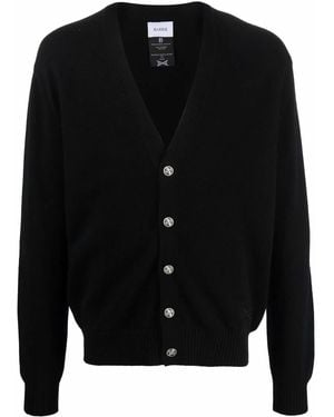 Barrie Buttoned-Up Cashmere Cardigan - Black