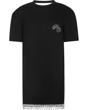 Philipp Plein Signature T-Shirt Dress - Black