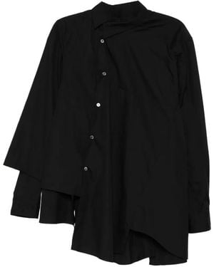 Comme des Garçons Asymmetric Button Shirt - Black