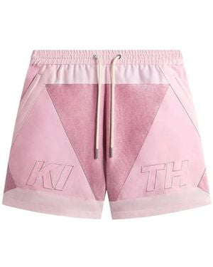 Kith Oxford Turbo Track Shorts - Pink