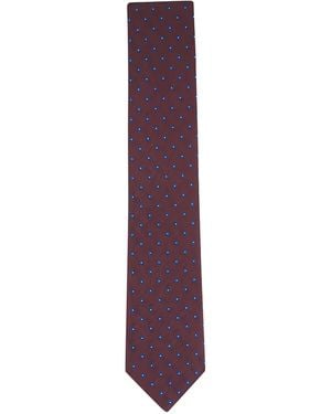 Canali Dotted Tie - Purple