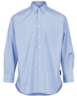 Comme des Garçons Vertical-Stripe Shirt - Blue