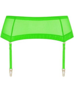 Maison Close Corps À Corps Neon Garter Belt - Green