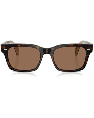 Oliver Peoples Gafas de sol con montura cuadrada - Marrón
